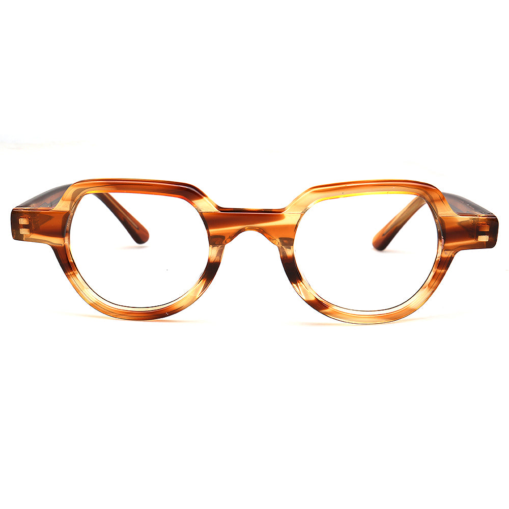 leopard print geometric eyewear for women