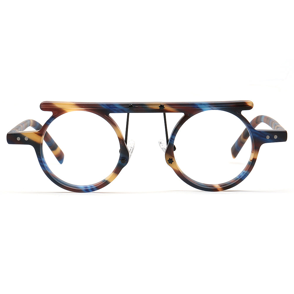 multicolor round fashionable eyeglasses frames women