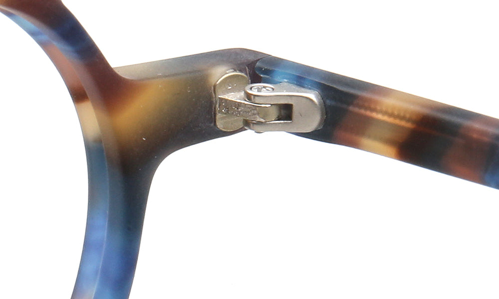 hinges of multicolor glasses frames