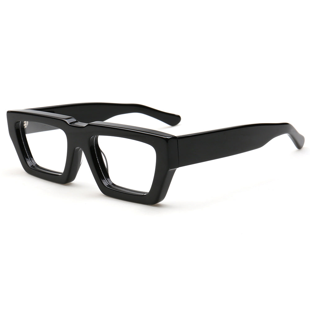 rectangle black eyeglasses frames for men