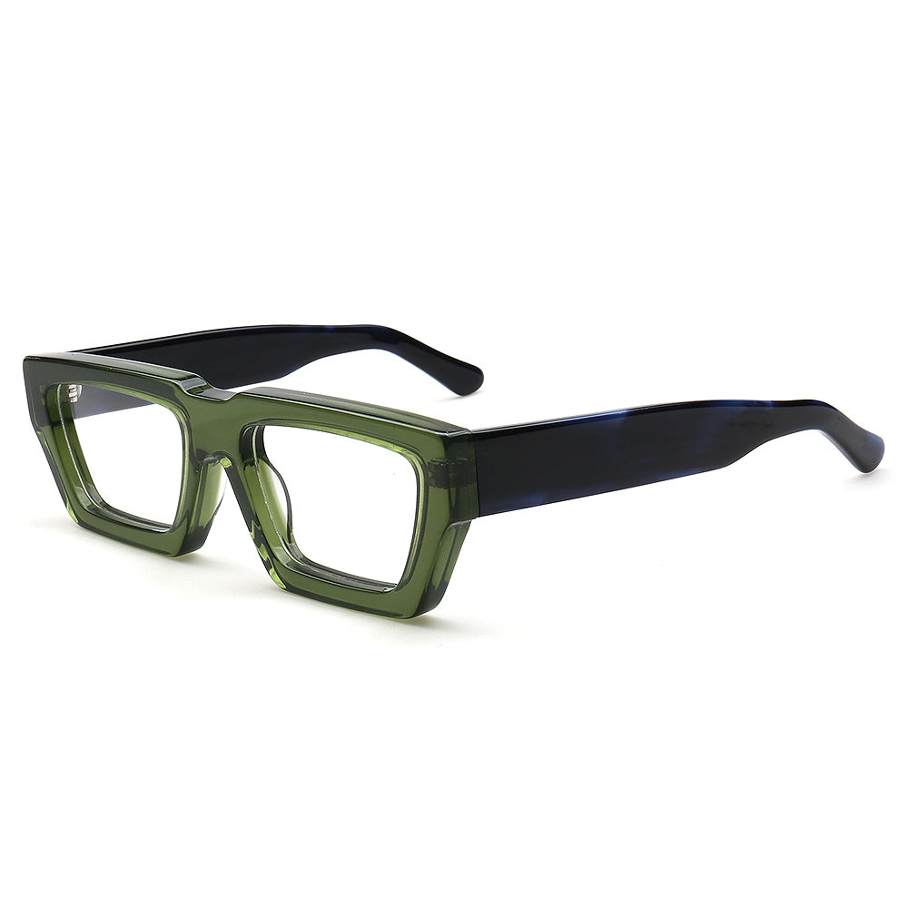 vintage olive funky eyeglass frames