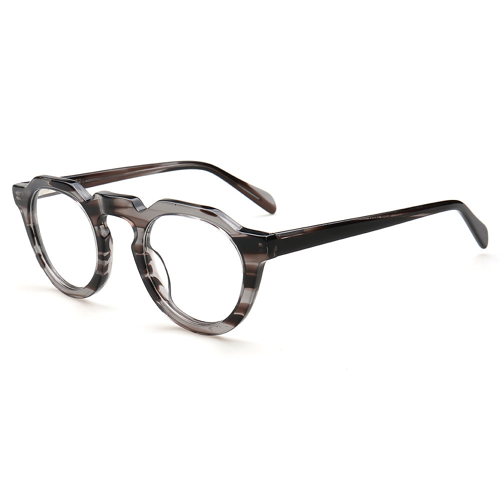 trendy grey round spectacles