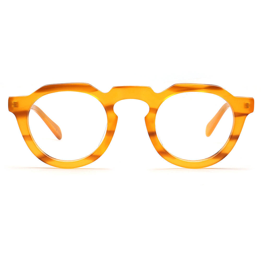 geometric tortoise shell eyewear for men