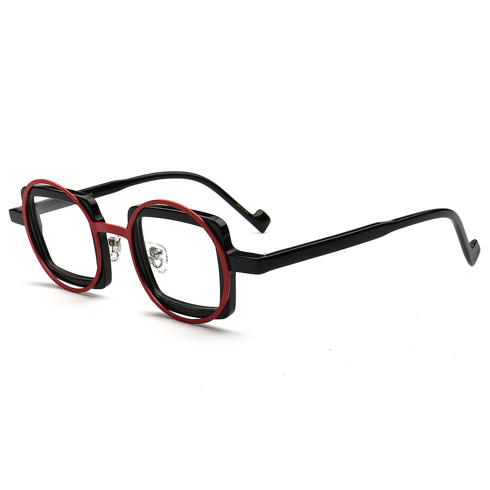 Billie | Funky Geometric Mismatch Glasses Frames