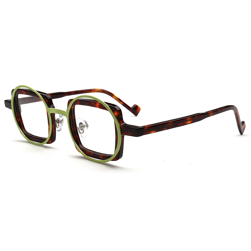 Billie | Funky Geometric Mismatch Glasses Frames