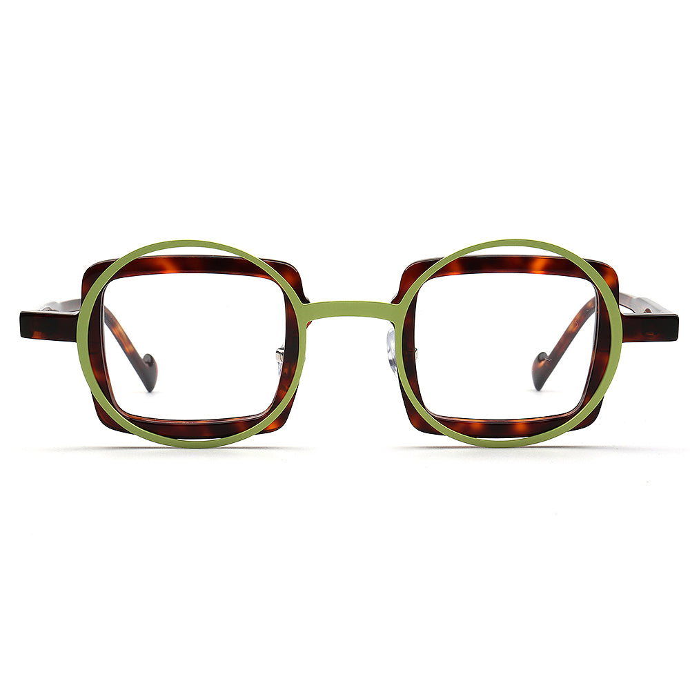 Billie | Funky Geometric Mismatch Glasses Frames