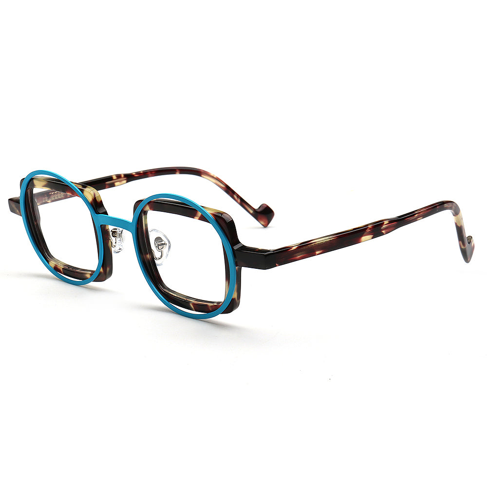 Billie | Funky Geometric Mismatch Glasses Frames