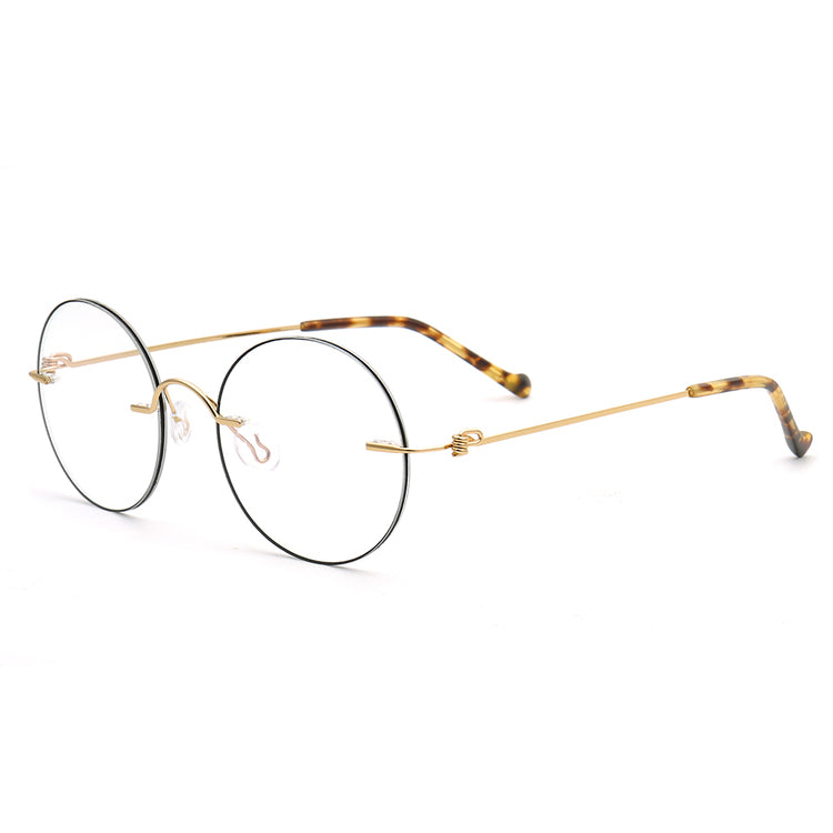 Aiden | Stylish Round Rimless Glasses Frames