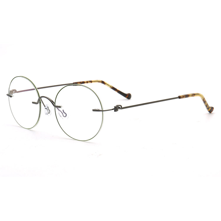 Aiden | Stylish Round Rimless Glasses Frames