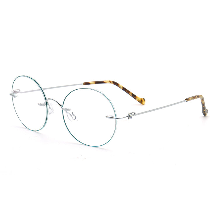 Aiden | Stylish Round Rimless Glasses Frames