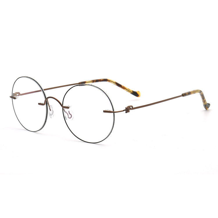 Aiden | Stylish Round Rimless Glasses Frames