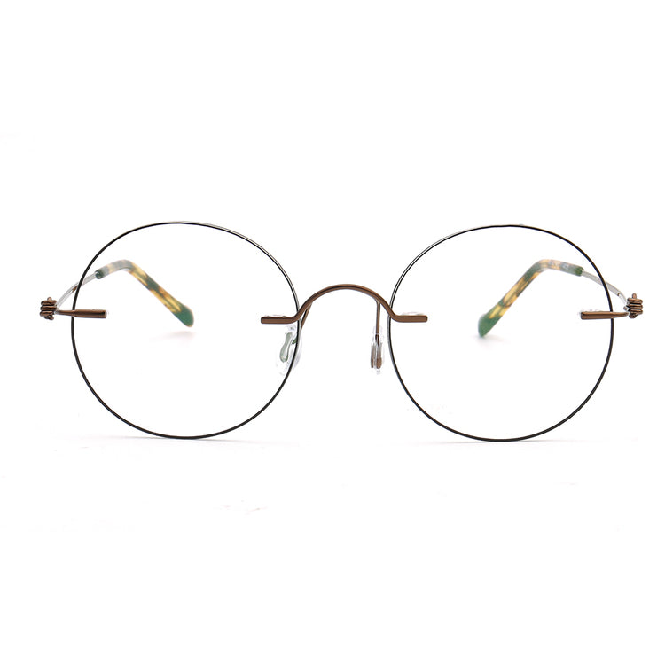 Aiden | Stylish Round Rimless Glasses Frames