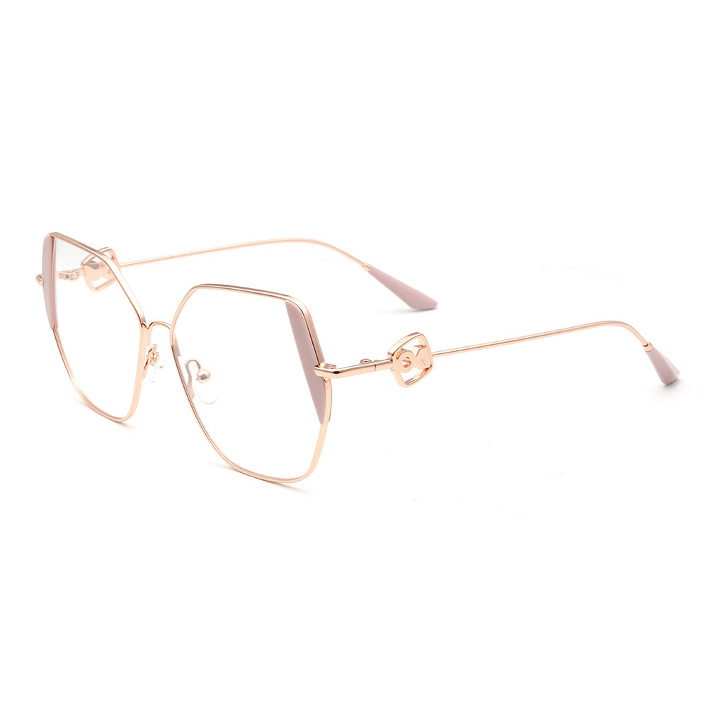 Harriet | Womens Geometric Metal Gold Glasses Frames