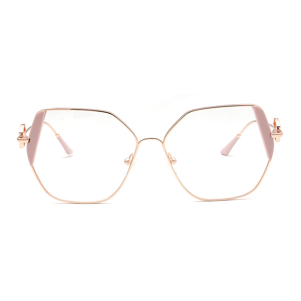 Harriet | Womens Geometric Metal Gold Glasses Frames