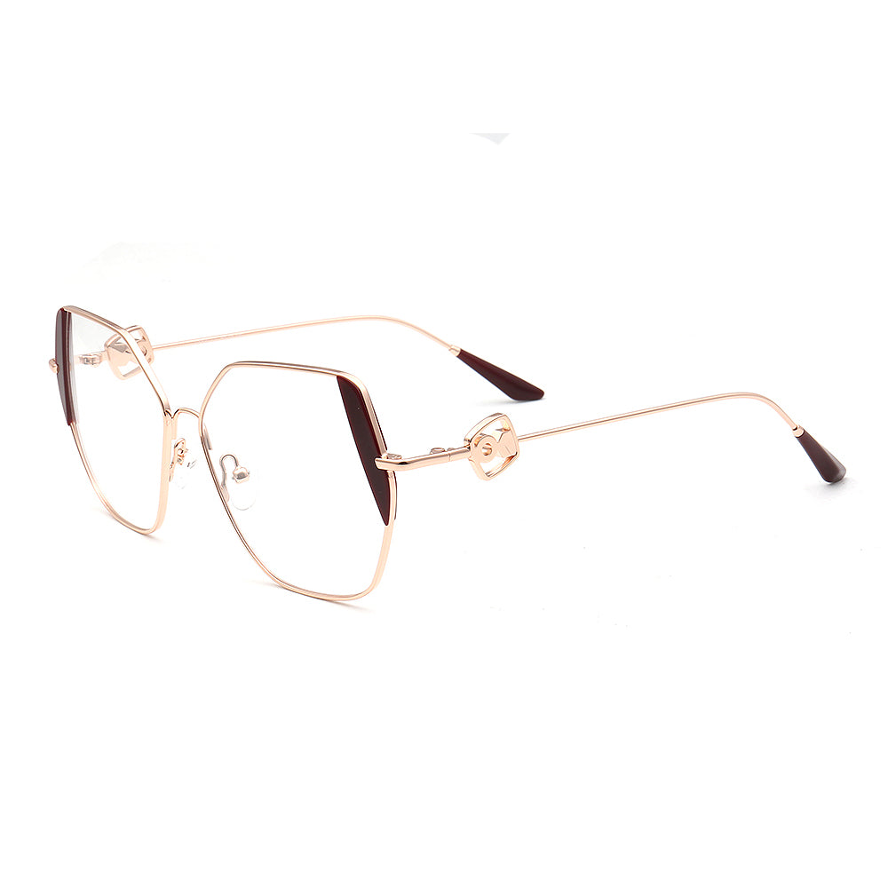 Harriet | Womens Geometric Metal Gold Glasses Frames