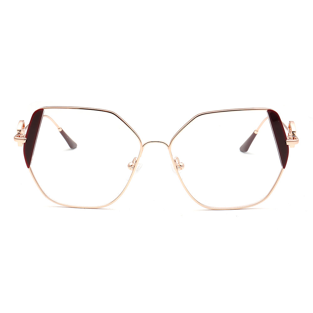 Harriet | Womens Geometric Metal Gold Glasses Frames