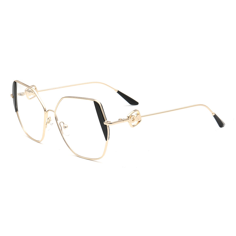 Harriet | Womens Geometric Metal Gold Glasses Frames