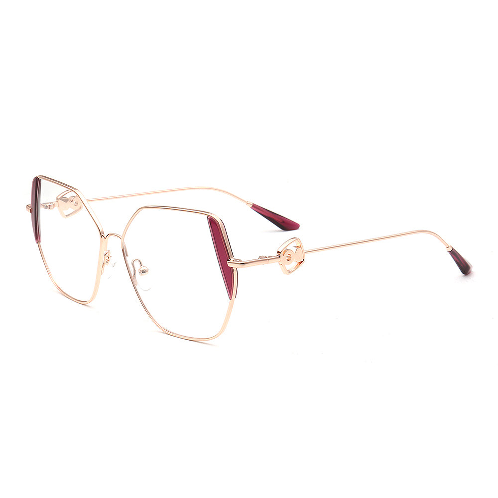 Harriet | Womens Geometric Metal Gold Glasses Frames