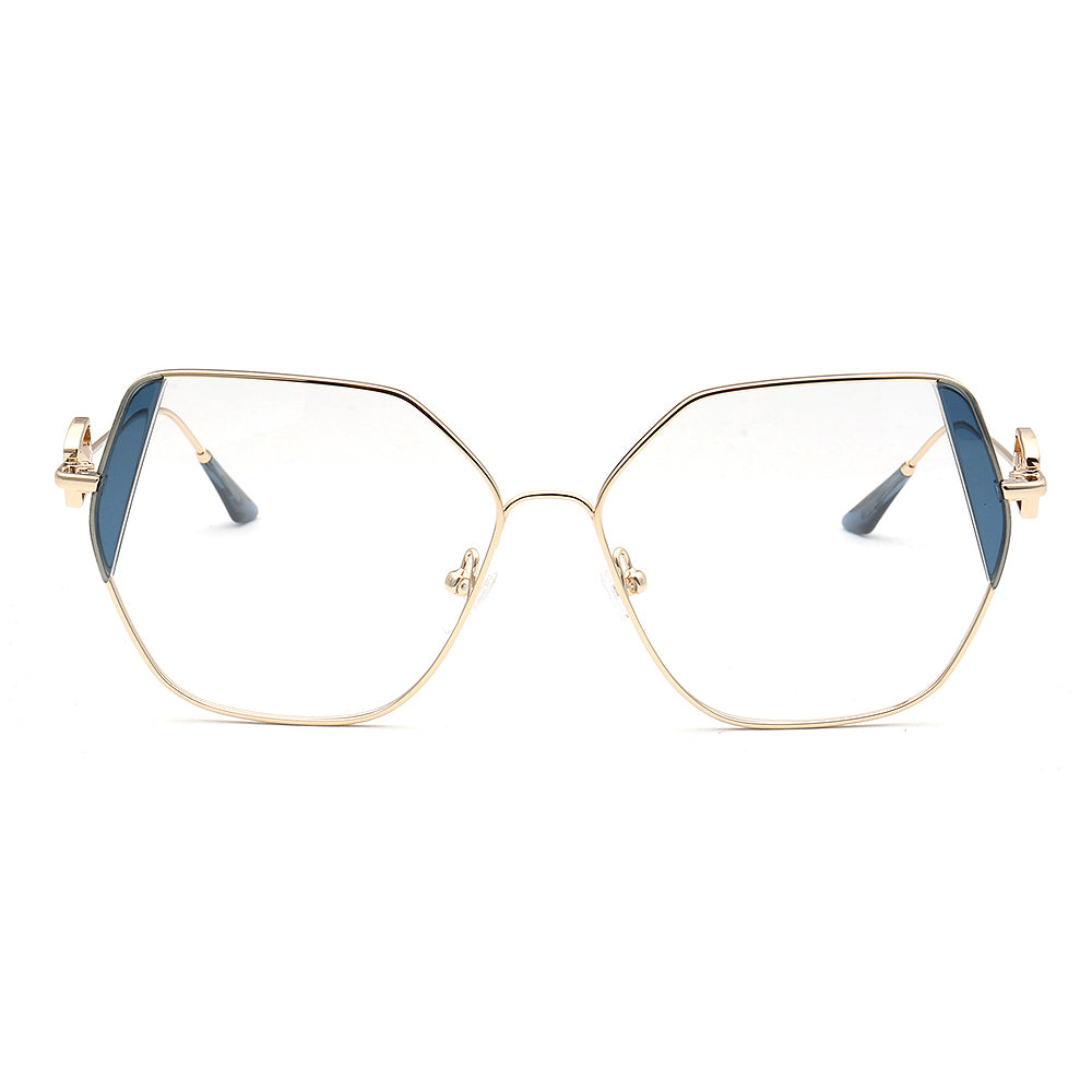 Harriet | Womens Geometric Metal Gold Glasses Frames