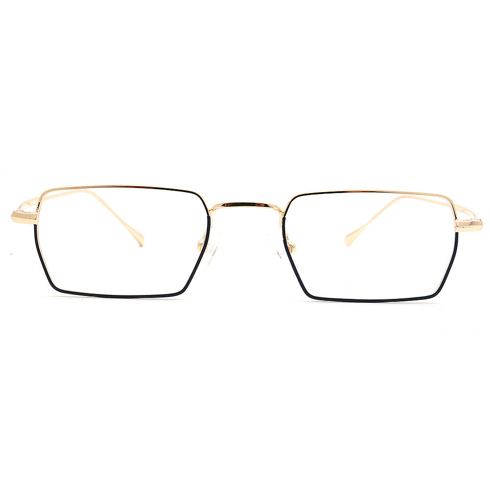 black gold mens square glasses frames