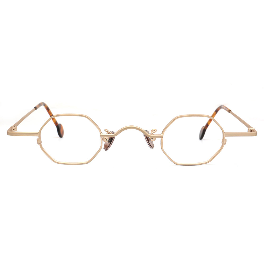 retro gold metal eyewear frames