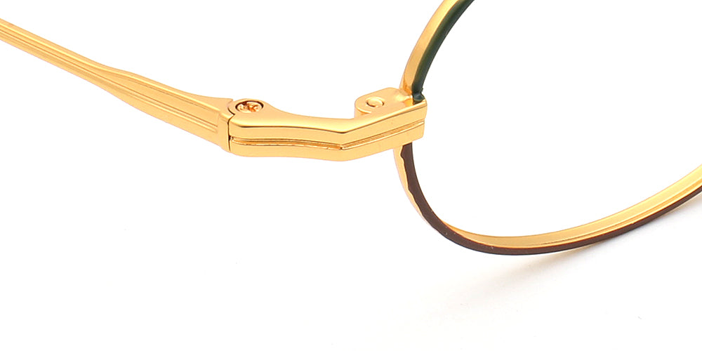 titanium temple of retro eyeglass frames