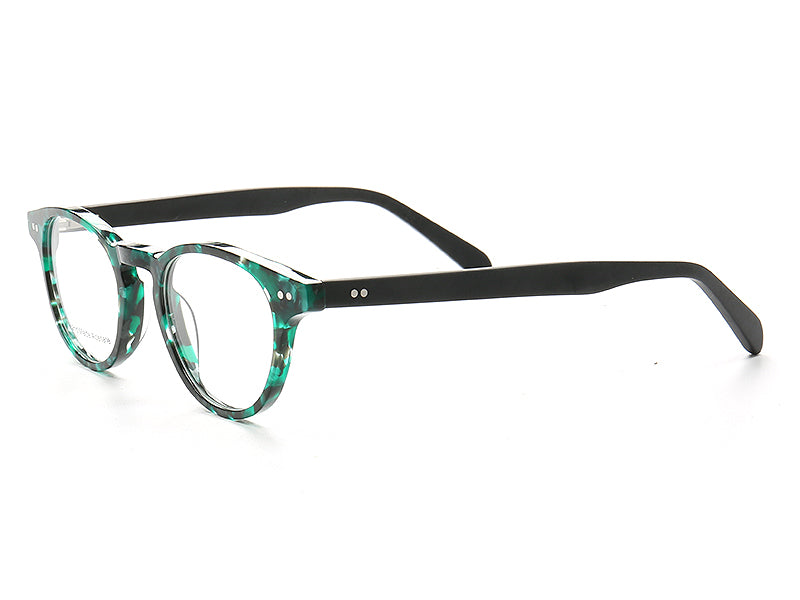 green women round eyeglasses frames 