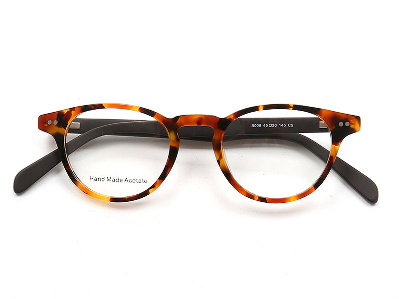 amber round eyeglasses frames for women