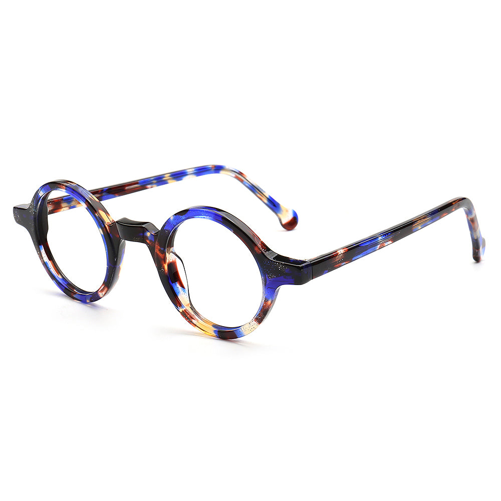 Jackson |  Retro Round Acetate Mens Eyeglass Frames | Stylish Transparent Vintage Eyewear Online