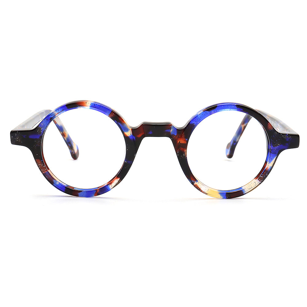 Jackson |  Retro Round Acetate Mens Eyeglass Frames | Stylish Transparent Vintage Eyewear Online