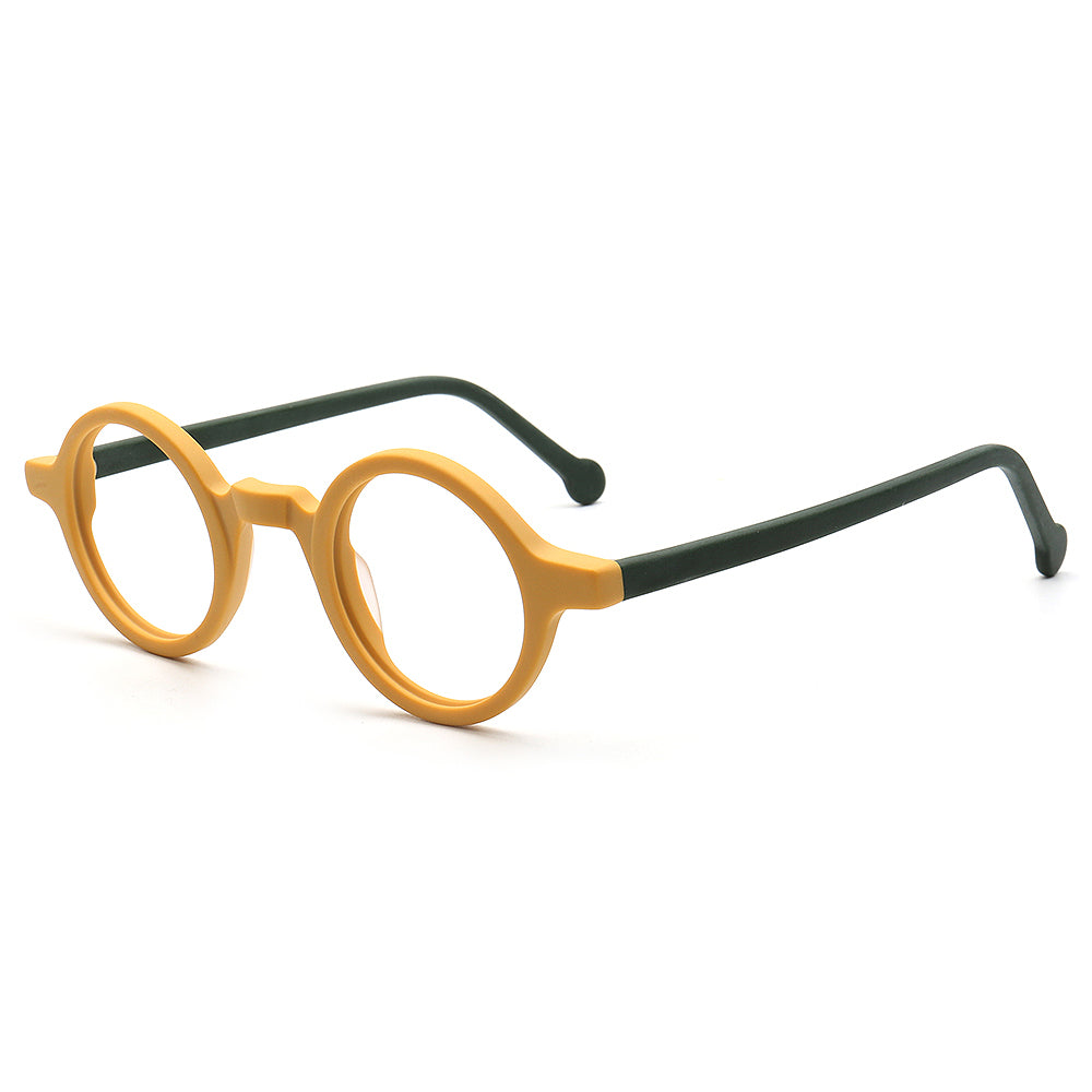 Jackson |  Retro Round Acetate Mens Eyeglass Frames | Stylish Transparent Vintage Eyewear Online