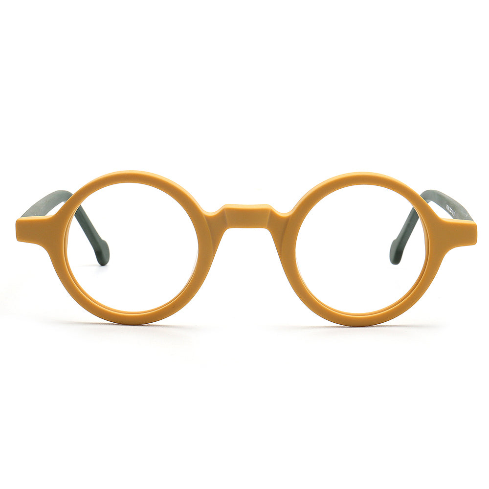 Jackson |  Retro Round Acetate Mens Eyeglass Frames | Stylish Transparent Vintage Eyewear Online