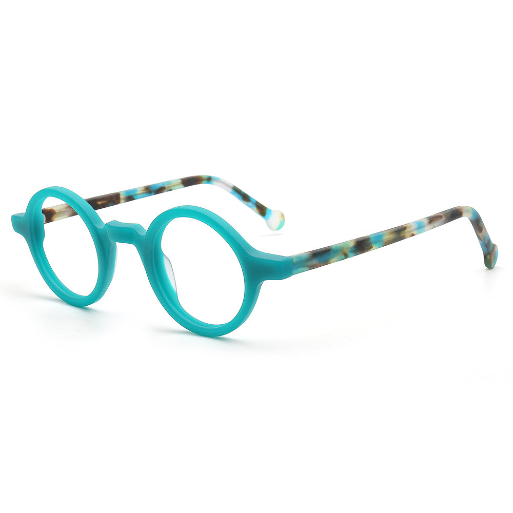 Jackson |  Retro Round Acetate Mens Eyeglass Frames | Stylish Transparent Vintage Eyewear Online