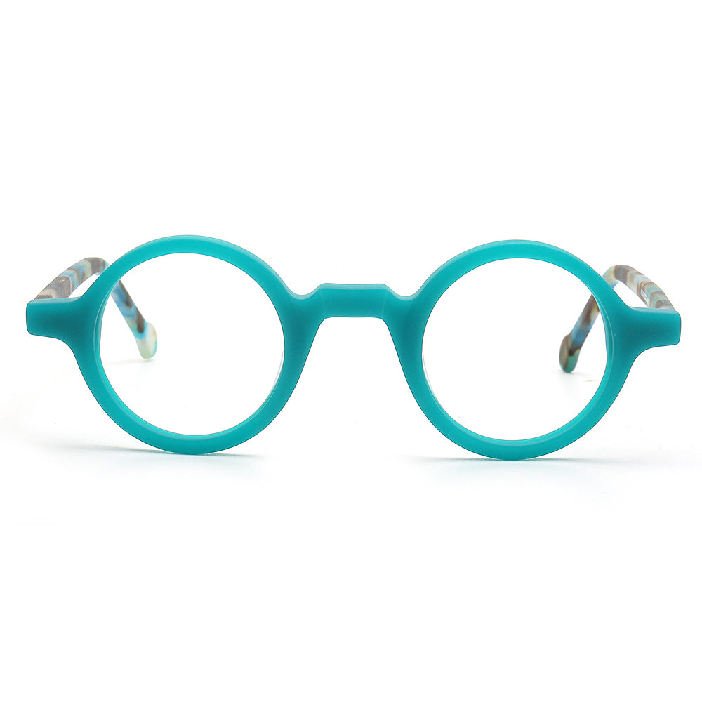 Jackson |  Retro Round Acetate Mens Eyeglass Frames | Stylish Transparent Vintage Eyewear Online