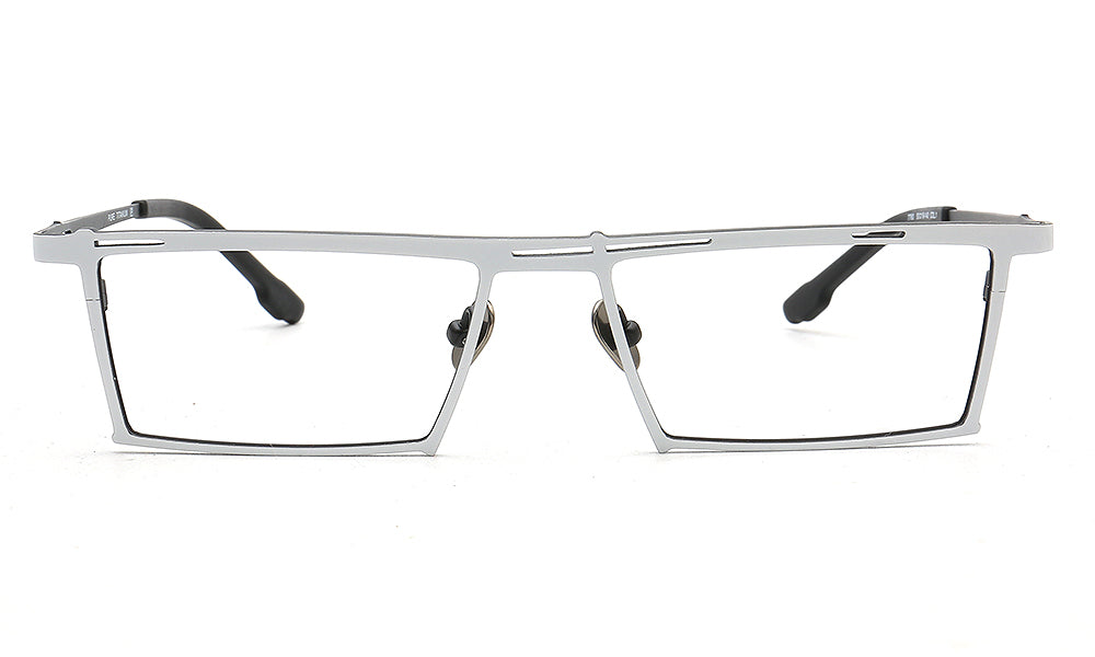 white rectangle eyeglasses frames business