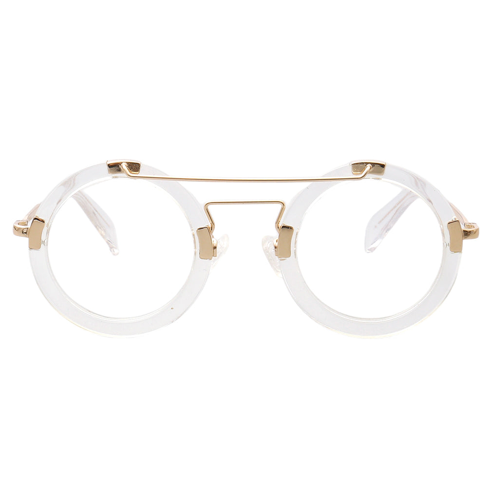 clear eyeglasses frames round