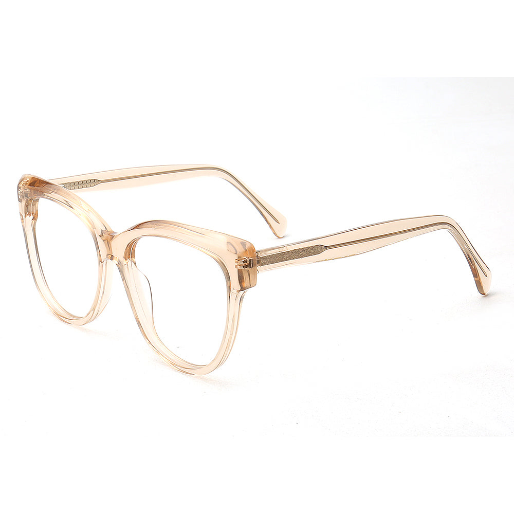 Sunset | Stylish Acetate Eyeglass Frames For Women | Patterned Oversized Full Rim Glasses
