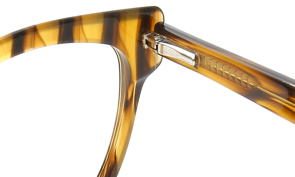 Sunset | Stylish Acetate Eyeglass Frames For Women | Patterned Oversized Full Rim Glasses