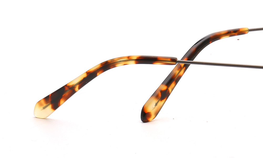 Tortoise shell eyeglass temple tips