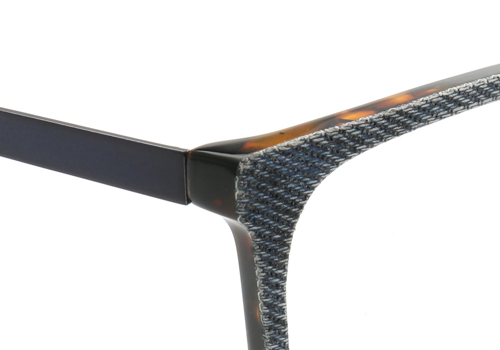 Devin | Stylish Square Denim Glasses Frames