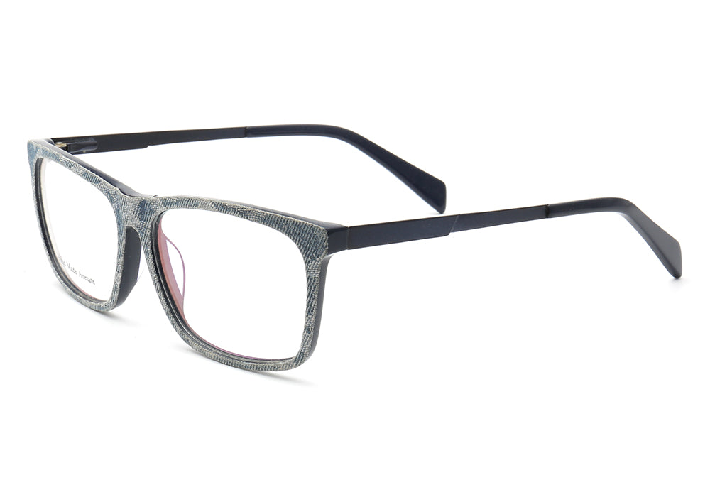 Devin | Stylish Square Denim Glasses Frames