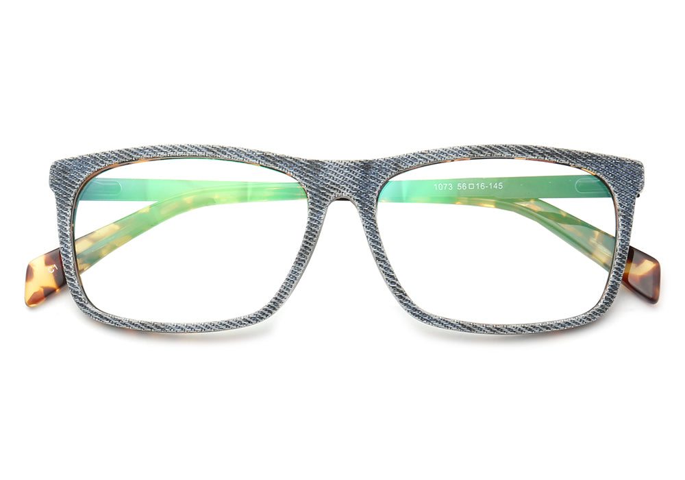 Devin | Stylish Square Denim Glasses Frames