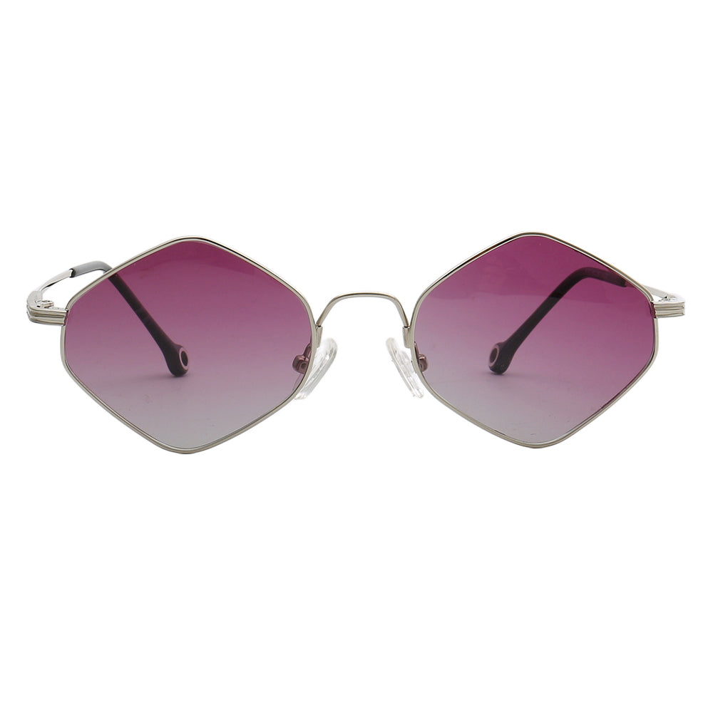 Vintage Geometric Sunglasses Purple UV400