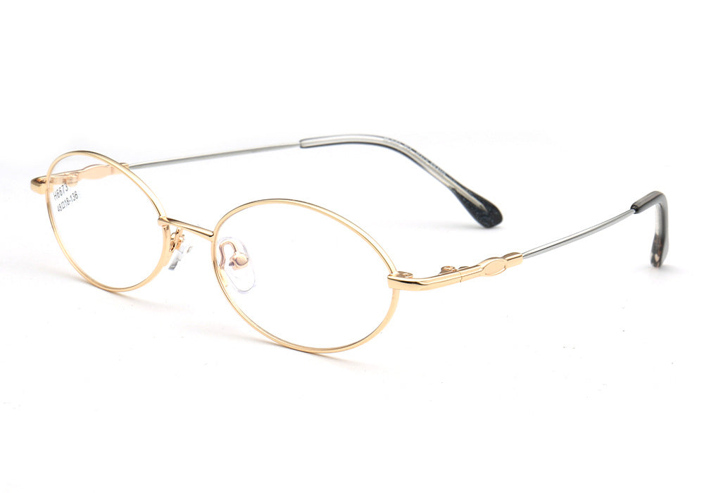 oval metal womens gold eyeglass