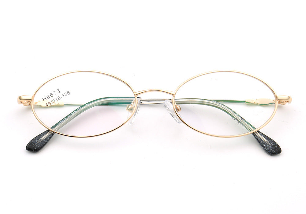 oval gold glasses frames for women