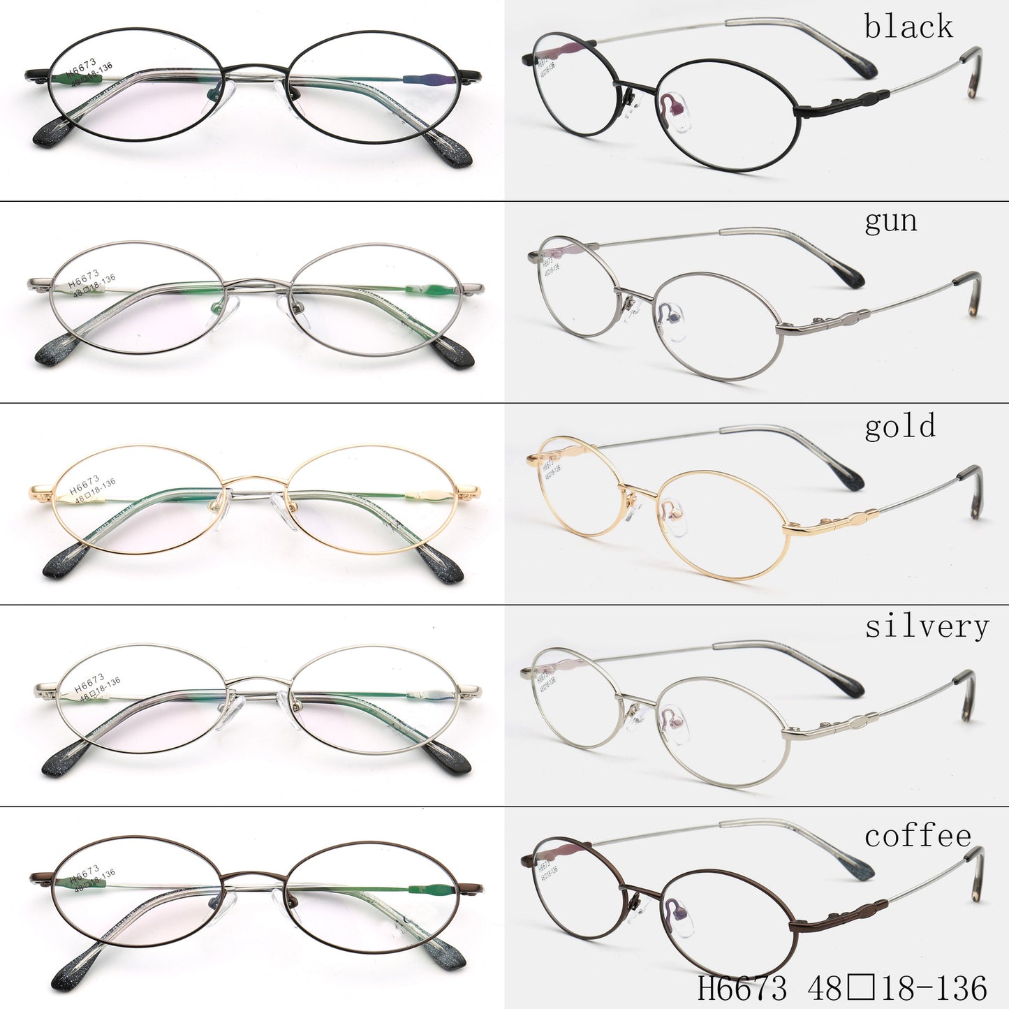 womens oval metal eyeglass frames