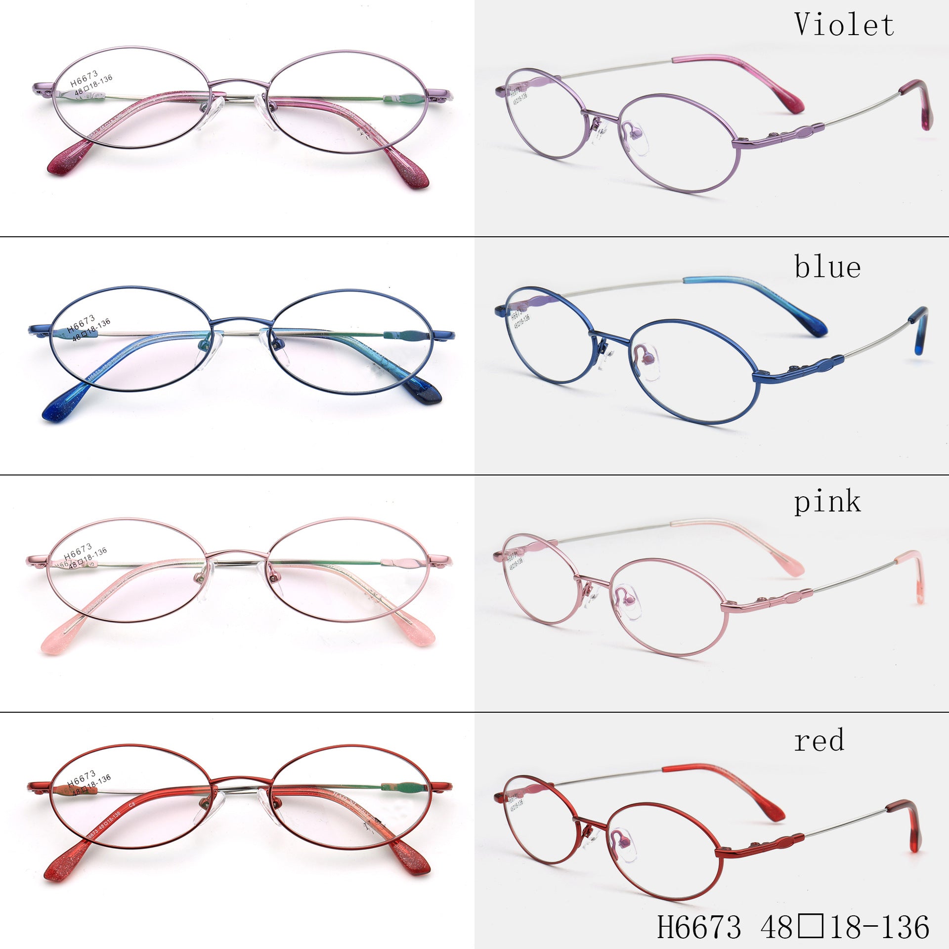 retro womens oval glasses frames