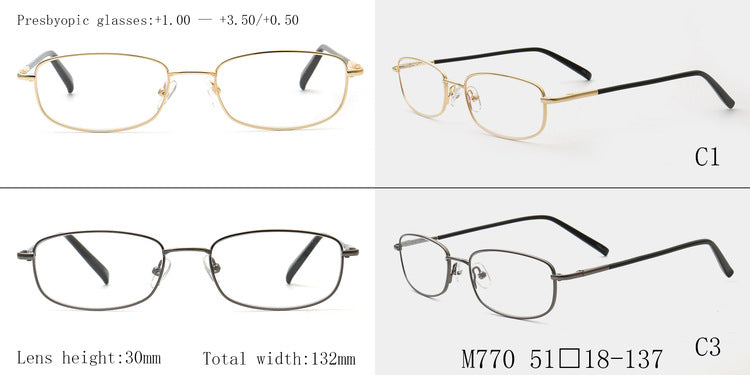 square rectangle reading glasses +1.00 +1.50 +2.00 +2.50 +3.00 +3.50