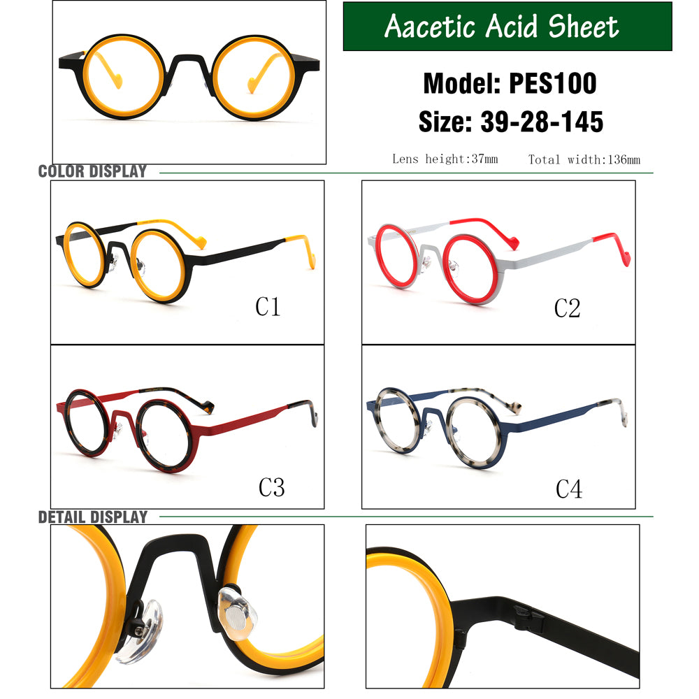 Peyton | Vintage Small Round Glasses Frames