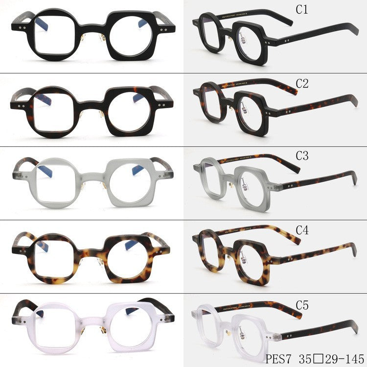 Mismatch eyeglass frames tortoise clear